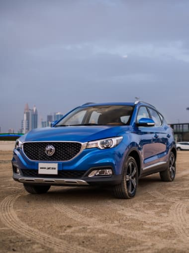 MG ZS Blue Front View